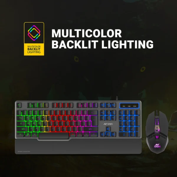 Ant Esports KM540 Gaming Backlit Keyboard and Mouse Combo - Image 2