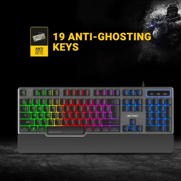 Ant Esports KM540 Gaming Backlit Keyboard and Mouse Combo - Image 5